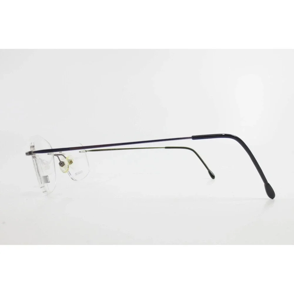 U Rock Rimless Oval Eyeglasses Gunmetal Stainless Steel Frames 52-19-140 37656